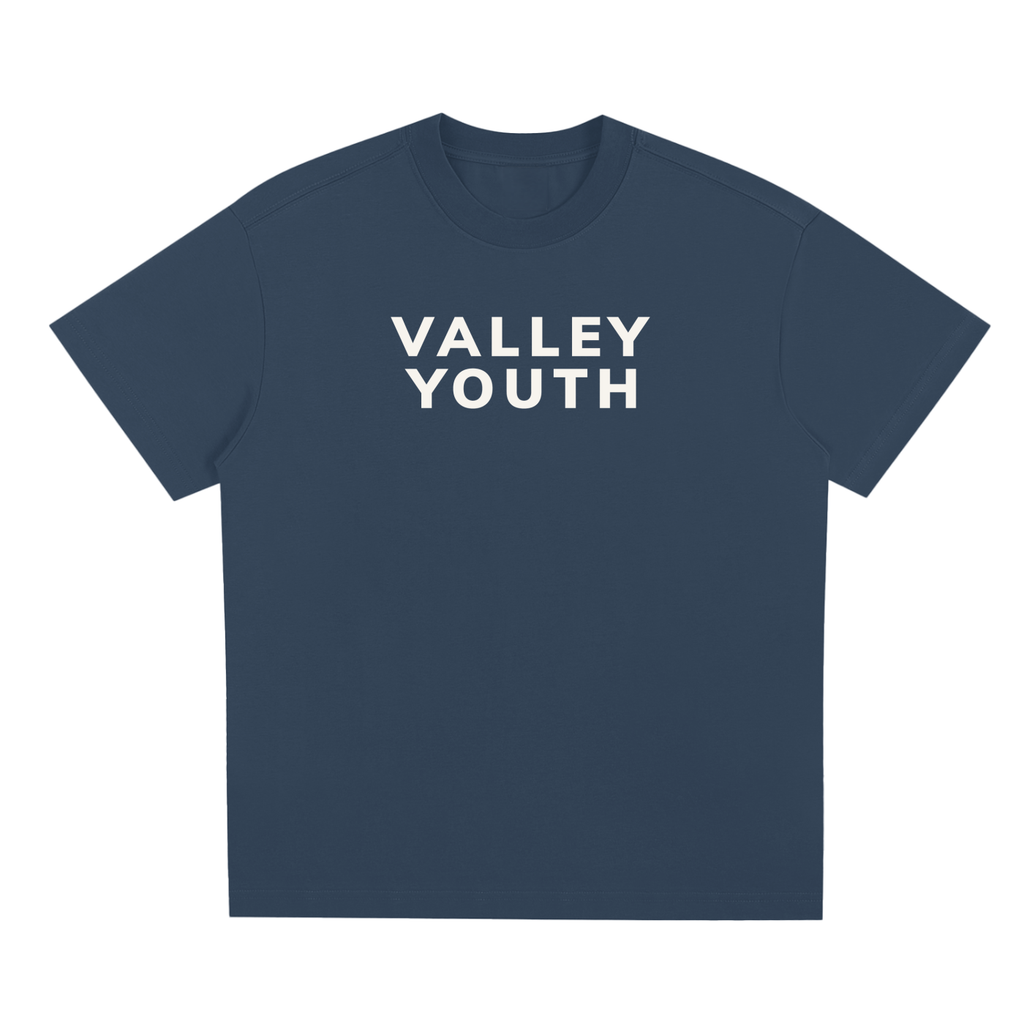 Valley Youth Tee — fabric and print detail
