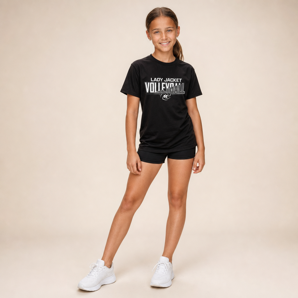 Mineola Lady Jackets Youth Volleyball Soft Blend Tee