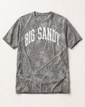 Big Sandy Premium Camo Tee flat lay on Deadwood Tree Camo