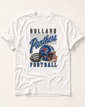 Bullard Panthers Football Retro Tee flat lay, front graphic