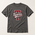 Terrell Tigers Varsity Spirit Tee in Pepper, Comfort Colors C1717 flat lay