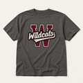 Whitehouse Wildcats Varsity Spirit Tee in Pepper, Comfort Colors C1717 flat lay